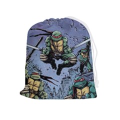 Teenage Mutant Ninja Turtles Comics Drawstring Pouch (xl) by Sarkoni