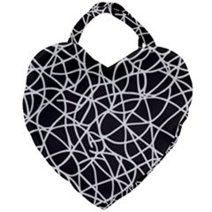 Interconnectedness Giant Heart Shaped Tote by Sobalvarro