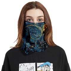 Hogwarts Starry Night Van Gogh Face Covering Bandana (two Sides) by Sarkoni