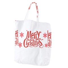 Merry Christmas Giant Grocery Tote by designerey