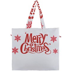 Merry Christmas Canvas Travel Bag by designerey