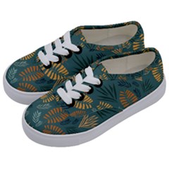 Leaves Pattern Texture Plant Kids  Classic Low Top Sneakers by Grandong