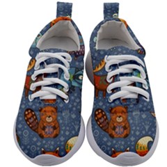Animals Pattern Colorful Vector Kids Athletic Shoes by Grandong
