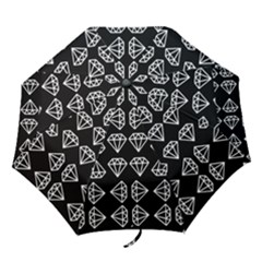 Black Diamond Pattern Folding Umbrellas by Ndabl3x