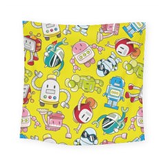 Robot Pattern Square Tapestry (small) by Ndabl3x