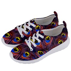 Peacock-feathers,blue,yellow Women s Lightweight Sports Shoes by nateshop