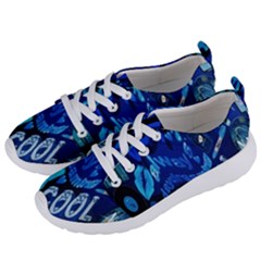 Really Cool Blue, Unique Blue Women s Lightweight Sports Shoes by nateshop