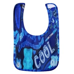 Really Cool Blue, Unique Blue Baby Bib by nateshop