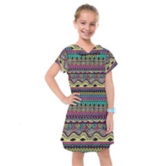 Aztec Design Kids  Drop Waist Dress by nateshop