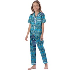 Aztec, Batik Kids  Satin Short Sleeve Pajamas Set by nateshop