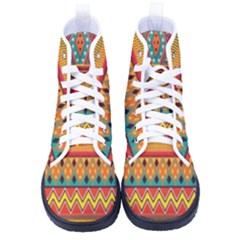 Aztec Kid s High-top Canvas Sneakers by nateshop