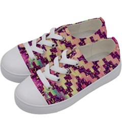 Cute Glitter Aztec Design Kids  Low Top Canvas Sneakers by nateshop