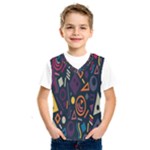 Inspired By The Colours And Shapes Kids  Basketball Tank Top