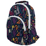Inspired By The Colours And Shapes Rounded Multi Pocket Backpack