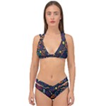 Inspired By The Colours And Shapes Double Strap Halter Bikini Set
