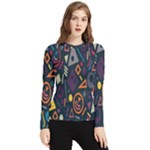 Inspired By The Colours And Shapes Women s Long Sleeve Rash Guard