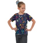 Inspired By The Colours And Shapes Kids  Mesh Piece T-Shirt