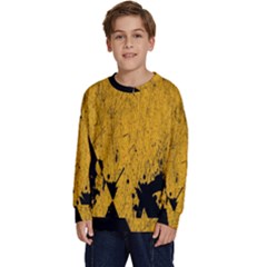 Yellow Best, Black, Black And White, Emoji High Kids  Crewneck Sweatshirt by nateshop
