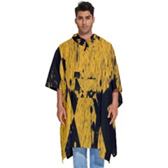 Yellow Best, Black, Black And White, Emoji High Men s Hooded Rain Ponchos