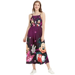 Cartoons, Disney, Mickey Mouse, Minnie Boho Sleeveless Summer Dress by nateshop