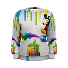 Mickey Mouse, Apple Iphone, Disney, Logo Women s Sweatshirt by nateshop