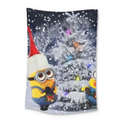 Minions Christmas, Merry Christmas, Minion Christmas Small Tapestry by nateshop