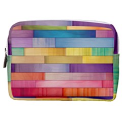 Rainbow Wood Make Up Pouch (medium) by zappwaits