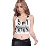 Your Dad Is My Cardio T- Shirt Your Dad Is My Cardio T- Shirt Yoga Reflexion Pose T- Shirtyoga Reflexion Pose T- Shirt Racer Back Crop Top