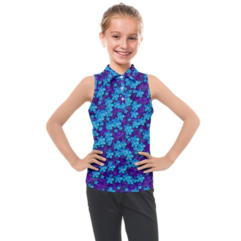Flowers And Bloom In Perfect Lovely Harmony Kids  Sleeveless Polo T-shirt by pepitasart