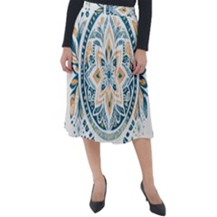 Boho Pattern Classic Velour Midi Skirt  by Valentinaart