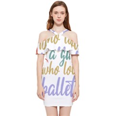 Ballet T- Shirtjust A Girle Who Loves Ballet T- Shirt Yoga Reflexion Pose T- Shirtyoga Reflexion Pose T- Shirt Shoulder Frill Bodycon Summer Dress by hizuto