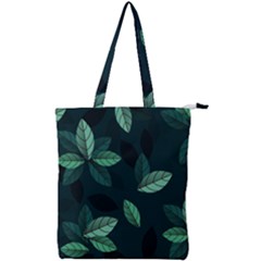 Foliage Double Zip Up Tote Bag