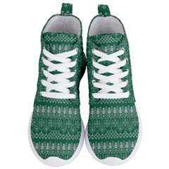Christmas Knit Digital Women s Lightweight High Top Sneakers
