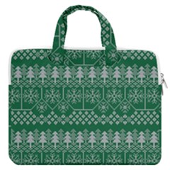 Christmas Knit Digital Macbook Pro 13  Double Pocket Laptop Bag
