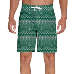 Christmas Knit Digital Men s Beach Shorts