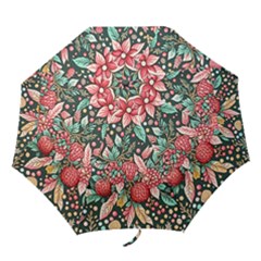 Christmas Pattern Folding Umbrellas by Valentinaart