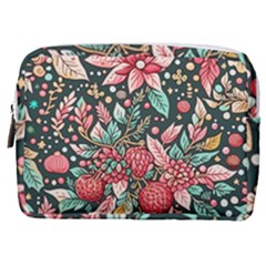 Christmas Pattern Make Up Pouch (medium) by Valentinaart