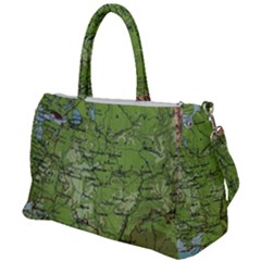 Map Earth World Russia Europe Duffel Travel Bag by Bangk1t