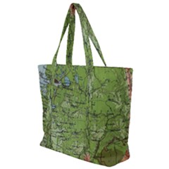 Map Earth World Russia Europe Zip Up Canvas Bag by Bangk1t