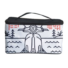 Vespa T- Shirt Hit The Road 3 T- Shirt Cosmetic Storage Case