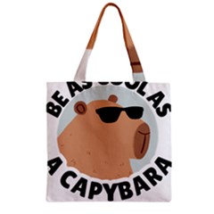 Capybara T- Shirt Be As Cool As A Capybara- A Cute Funny Capybara Wearing Sunglasses T- Shirt Yoga Reflexion Pose T- Shirtyoga Reflexion Pose T- Shirt Zipper Grocery Tote Bag