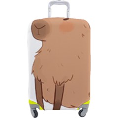 Capybara T- Shirt Cute Capybara Illustration T- Shirt (3) Yoga Reflexion Pose T- Shirtyoga Reflexion Pose T- Shirt Luggage Cover (large) by hizuto