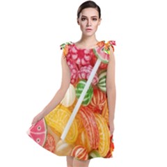 Aesthetic Candy Art Tie Up Tunic Dress by Internationalstore