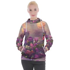 Floral Blossoms  Women s Hooded Pullover by Internationalstore