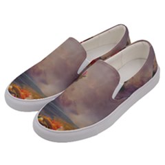 Floral Blossoms  Men s Canvas Slip Ons by Internationalstore
