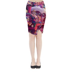 Fantasy  Midi Wrap Pencil Skirt by Internationalstore