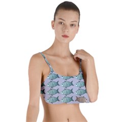 Fishes Pattern Background Theme Layered Top Bikini Top  by Pakjumat