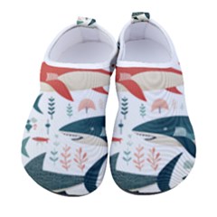 Fish Shark Animal Pattern Women s Sock-style Water Shoes by Pakjumat