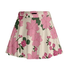 Floral Vintage Flowers Mini Flare Skirt