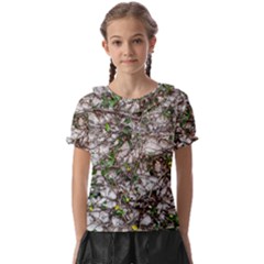 Climbing Plant At Outdoor Wall Kids  Frill Chiffon Blouse by dflcprintsclothing